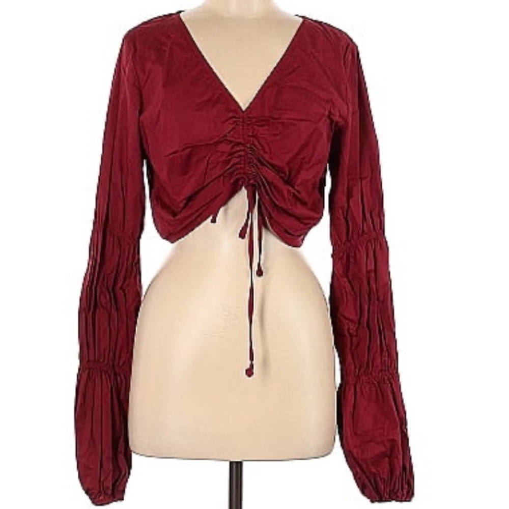 Tularosa Burgundy Crop Top M/L